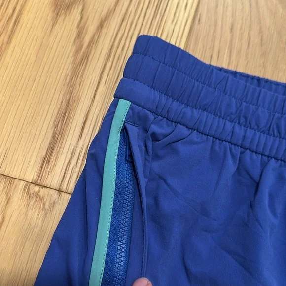 *NWT Outdoor Voices 3" Royal Blue Skirt with Aqua Trim Tennis Golf Activewear - Picture 6 of 10